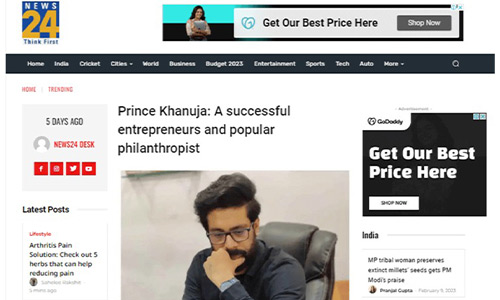 Prince Khanuja: News By News 24